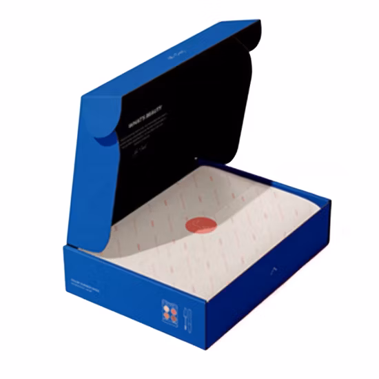 2022년 도매 크래프트 종이 로고가 있는 골판지 상자를 포장하는 대형 배송 우편물